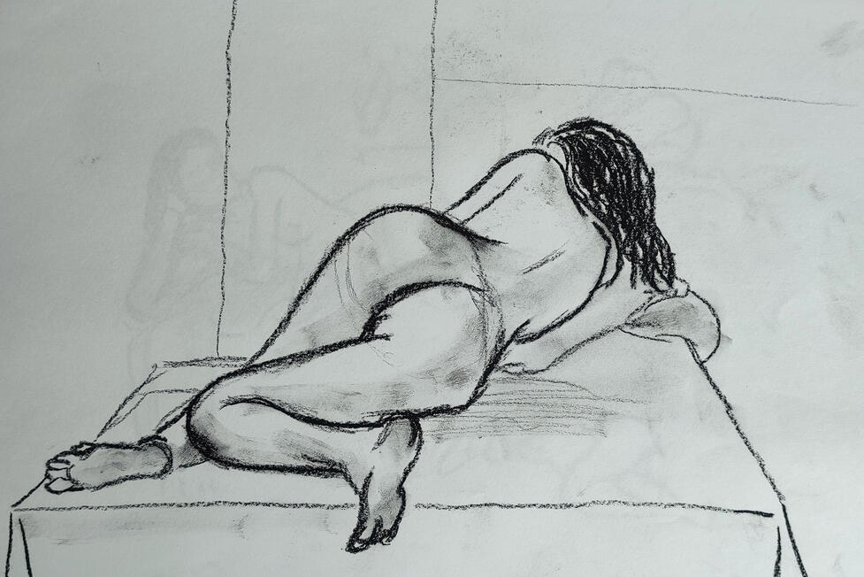 Life Drawing | Conte
