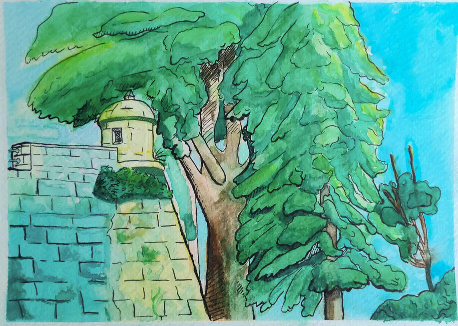 O Castro Landscape | Watercolors